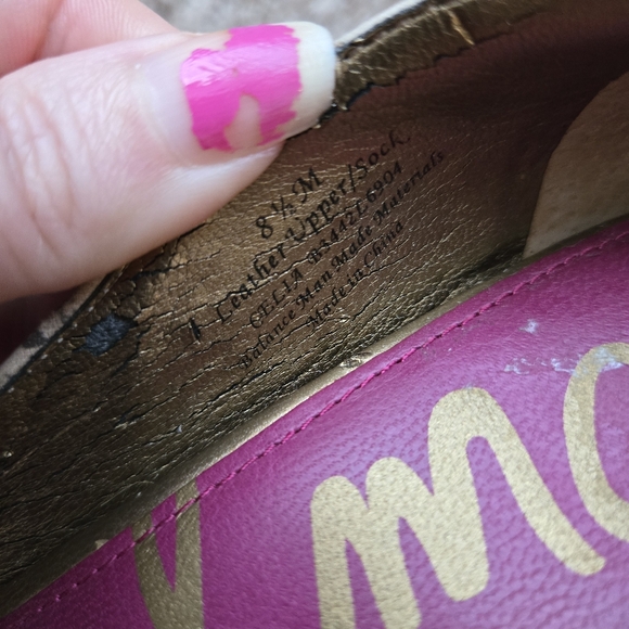 Sam Eldeman Snake Print Platform Womens  Heels Size 8.5 Leather - Picture 11 of 13